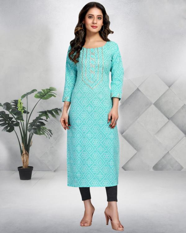 Trendy Printed 101 Casual Wear Jaipuri Printed Kurti Collection